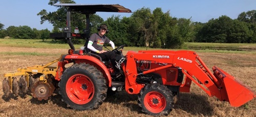 Jonathon on Tractor